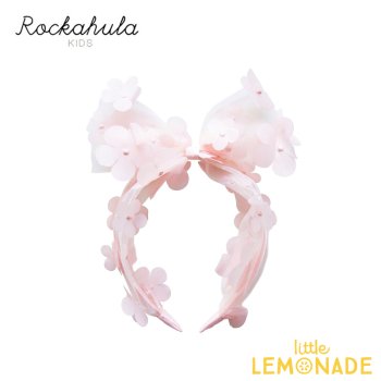 【Rockahula Kids】 Fluttery Flower Headband-PINK  ヘッドバンド カチューシャ ピンク フラワーリボン ヘアアクセサリー  (H1982P)