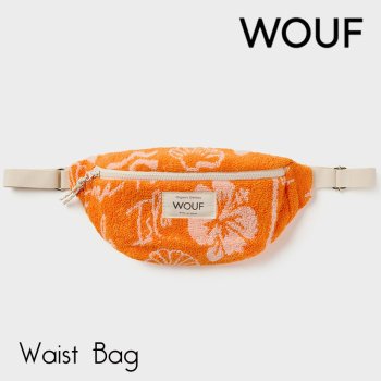 【WOUF】 ウェストポーチ Ibiza Waist Bag パイル地 オレンジ ボディバッグ ミニバッグ ウエストポーチ WTO230016
