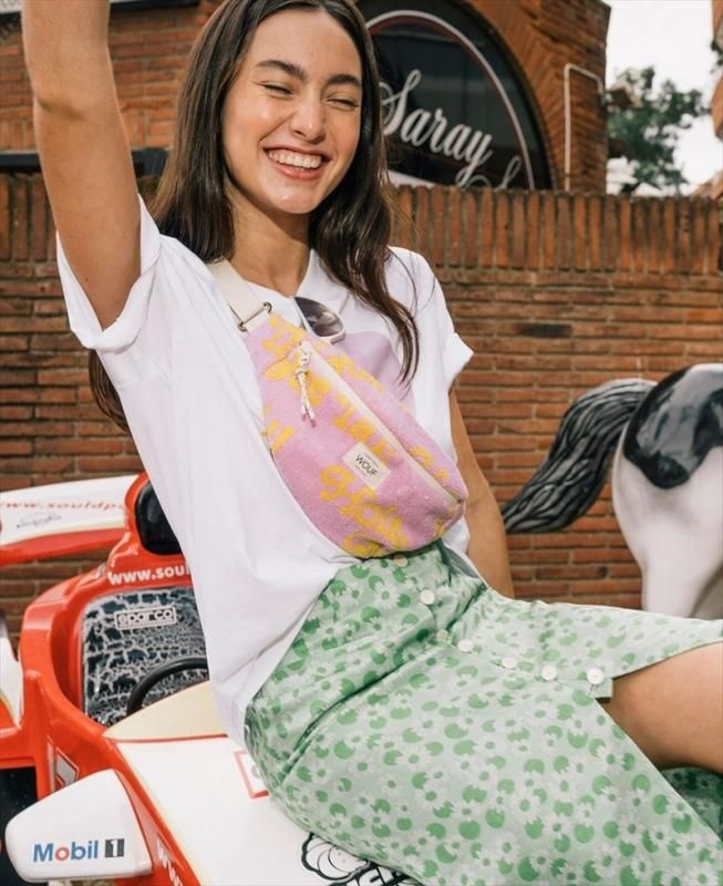 WOUF】 ウェストポーチ Hola Waist Bag パイル地 ラベンダー WOUF】 ウェストポーチ Hola Waist Bag パイル地 ラベンダー