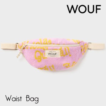 【WOUF】 ウェストポーチ Hola Waist Bag パイル地 ラベンダー ボディバッグ ミニバッグ ウエストポーチ WTO230019 
