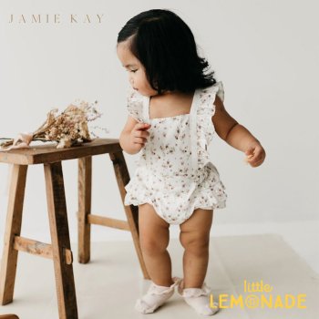 【jamie kay】  Fleur Playsuit  【6-12か月/1歳/2歳】  - Papillon Gardenサロペット  ロンパース  子供  女の子リトルレモネード 