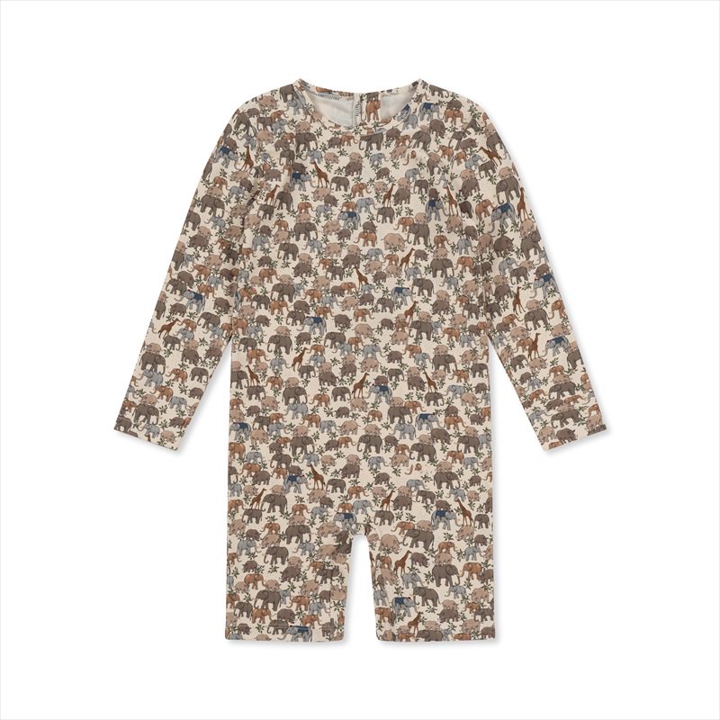 【Konges Sloejd】 ASTER ONESIE 【6か月/12か月】 SAFARI 水着