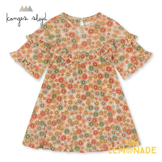 Konges Sloejd】 CHLEO FRILL DRESS LILI 【12か月/18か月/2歳/3歳