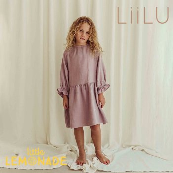 【LiiLU】Lilou Dress  Lavender 【2歳/4歳/6歳】 liss23_075 ワンピース  ラベンダー YKZ 23ss SALE