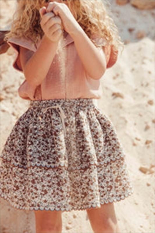 【2024最新作】 LiiLU】 Sanja Skirt 【2歳/4歳/6歳/8歳/10歳/12歳】 花柄 flour スカート