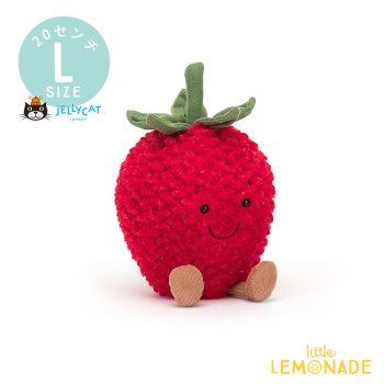 【Jellycat ジェリーキャット】 Amuseable Strawberry 苺 イチゴ ぬいぐるみ  食べ物シリーズ バースデー   【正規品】  リトルレモネード A2STR