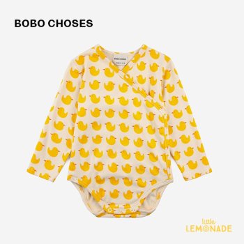【BOBO CHOSES】 Baby Rubber Duck all over wrap body  【6か月 / 9か月】 (223AB027)  ラップボディ 鳥 AW23   YKZ SALE