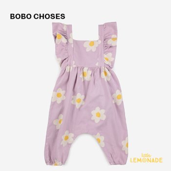 【BOBO CHOSES】Baby Big Flower all over woven overall  【6か月/12か月/18か月】 (223AB080)   AW23  アパレル YKZ