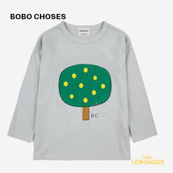 【BOBO CHOSES】Green Tree long sleeve T-shirt  【4-5歳】 (223AC003)  Tシャツ ビッグツリー  AW23 YKZ ラストワン SALE