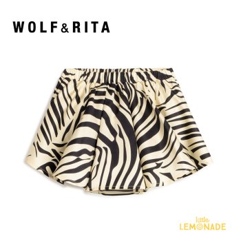 【WOLF&RITA】 LUISA ZEBRA BLACK Shorts 【6-12か月 - 18-24か月】 ゼブラ柄 ブルマ スカート 一体型 AW23 YKZ WRBAW 23LUZB SALE