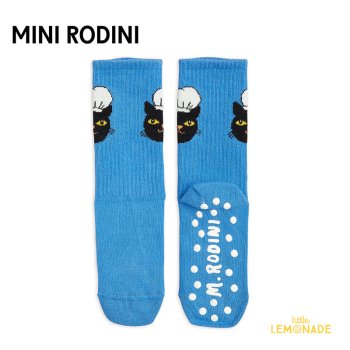 【Mini Rodini】  Chef Cat Anti-Slip Socks【20/23 12-14cm・24/27 14-16cm】 シェフキャット 靴下 2376010360 YKZ AW23