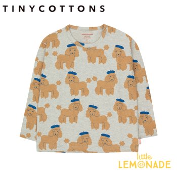 【tinycottons】 TINY POODLE TEE 【2歳/3歳/4歳】 ロンT 長袖Tシャツ トップス プードル キッズ AW23-035 YKZ