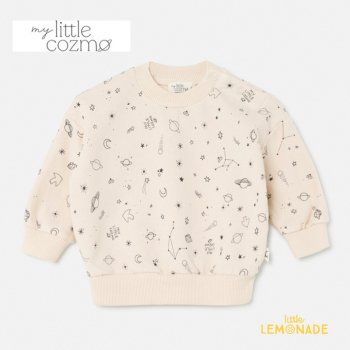 【MY LITTLE COZMO】 Cozmo plush baby sweatshirt【12か月・24か月】(SPACE243)  スウェット トレーナー YKZ AW23 SALE