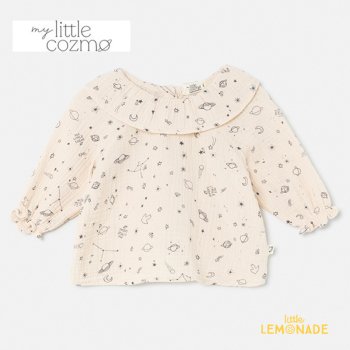 MY LITTLE COZMO Cozmo gauze baby blouse |Stone121824(MARINE255) ֥饦YKZ AW23 SALE