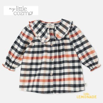 【MY LITTLE COZMO】 Plaid check baby dress  【12か月・18か月・24か月】(ABRIL233)  チェック柄 ワンピース YKZ AW23 SALE