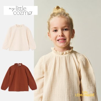 MY LITTLE COZMO Soft gauze blouse  | Brown / Stone 2С4С (CARLOTAK230)  ֥饦  YKZ AW23 SALE