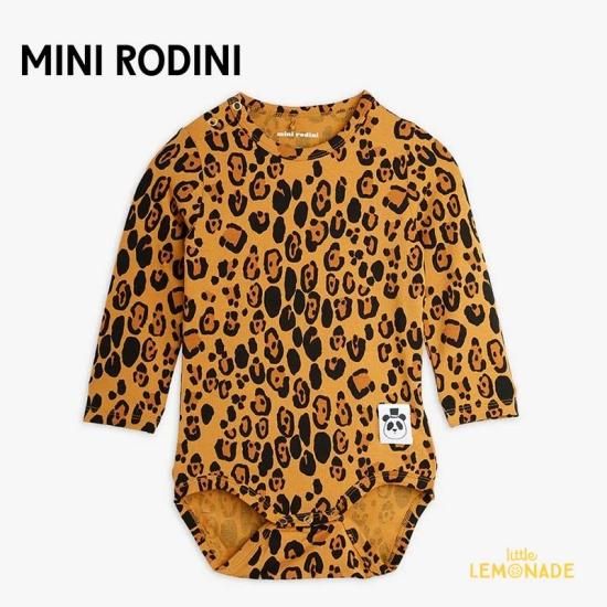 mini rodini ヒョウ柄ロンパース【水通しのみ】