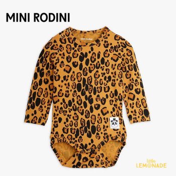 Mini Rodini BASIC LEOPARD LONG SLEEVE BODY 80 / 9ۡ1000001413)  쥪ѡ Ĺµ ܥǥ ١å꡼ YKZ