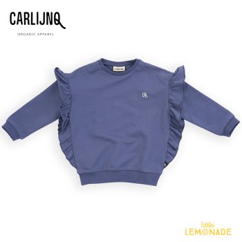 【CarlijnQ】 Basic - sweater with side ruffles 【86/92・98/104・110/116】  (BSC043)  セーター  AW23   YKZ SALE