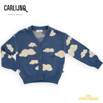 <img class='new_mark_img1' src='https://img.shop-pro.jp/img/new/icons1.gif' style='border:none;display:inline;margin:0px;padding:0px;width:auto;' />【CarlijnQ】 Clouds - cardigan (knit) 【74/80・86/92・98/104】  (CLO023)  雲柄 ニット カーディガンAW23 アパレル YKZ