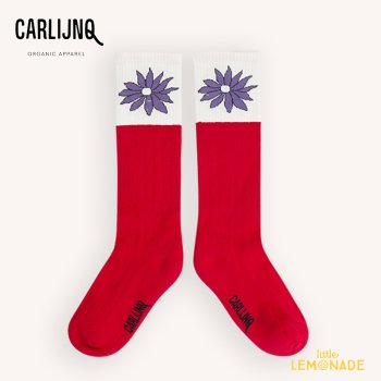 【CarlijnQ】 Dahlia - socks 【1-2歳・2-4歳・4-6歳】  (SCK081)  ダリアモチーフ 靴下 ソックス AW23 アパレル YKZ