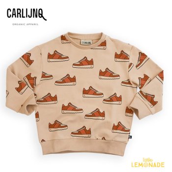 【CarlijnQ】 Sneakers - sweater 【86/92 - 110/116】  (SNK179)  スニーカー 総柄 セーター AW23 アパレル YKZ SALE