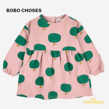 <img class='new_mark_img1' src='https://img.shop-pro.jp/img/new/icons1.gif' style='border:none;display:inline;margin:0px;padding:0px;width:auto;' />【BOBO CHOSES】Baby Green Tree all over dress 【12か月 / 24か月】 (223AB082) AW23 アパレル YKZ