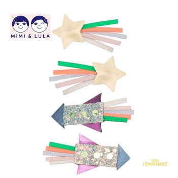 【Mimi&Lula】  Rocket man clips ZIGGY ロケットマン クリップ ヘアピン ロケット＆流れ星（132028 63） ミミ＆ルーラ