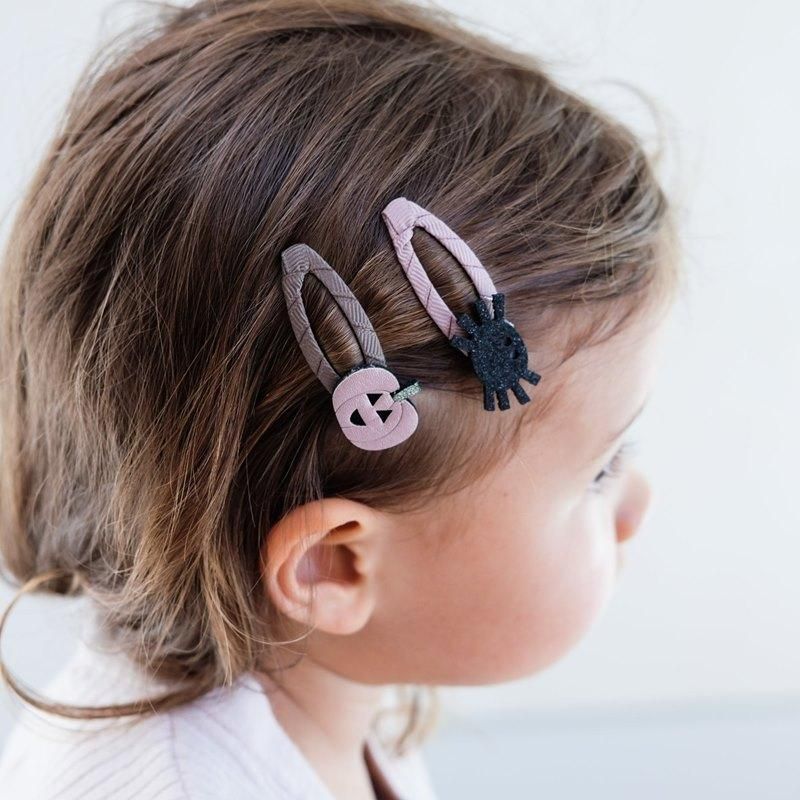 132110 98 【Mimi&Lula】 Pumpkin spider clips HALLOWEEN パンプキン