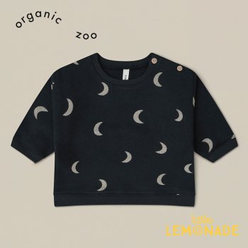 <img class='new_mark_img1' src='https://img.shop-pro.jp/img/new/icons1.gif' style='border:none;display:inline;margin:0px;padding:0px;width:auto;' />【Organic Zoo】Charcoal Midnight Sweatshirt 【6-12か月/1-2歳/2-3歳/3-4歳/4-5歳】 月柄 トレーナー チャコール AW23 13CMBSOZ