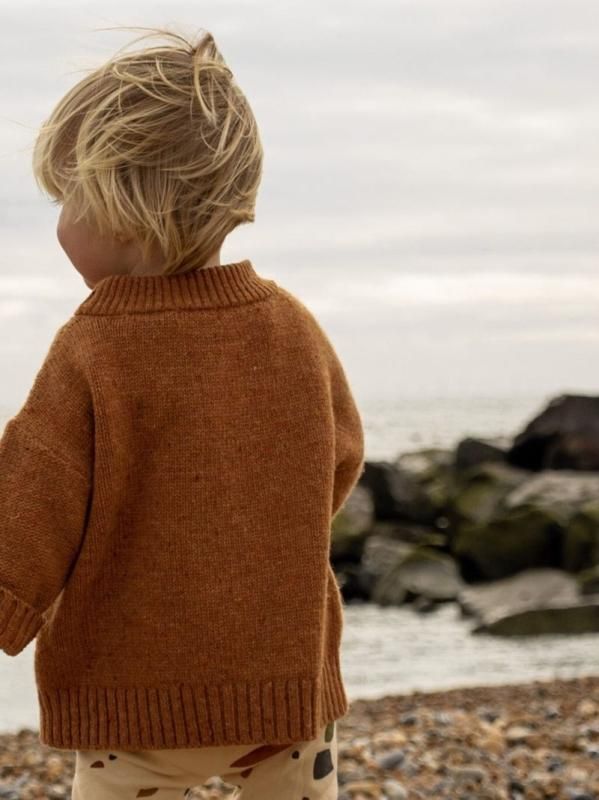 Organic Zoo】Pecan Boxy Wool Jumper【1-2歳/2-3歳/3-4歳