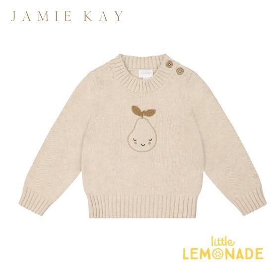 【Jamie kay】 Lennon Jumper Oatmeal Marle 【6-12か月/1歳/2歳/3歳/4歳】 ニット トップス セーター  ピンク ベビー キッズ ジェイミーケイ ニュージーランド 子供 男の子 女の子 おしゃれ リトルレモネード 子供服 アパレル Isabelle ...