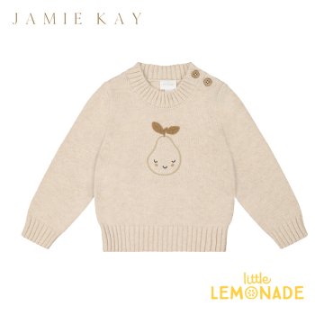 <img class='new_mark_img1' src='https://img.shop-pro.jp/img/new/icons1.gif' style='border:none;display:inline;margin:0px;padding:0px;width:auto;' />【Jamie kay】 Lennon Jumper Oatmeal Marle  【6-12か月/1歳/2歳/3歳/4歳】 ニット トップス Isabelle Collection