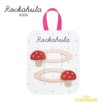 <img class='new_mark_img1' src='https://img.shop-pro.jp/img/new/icons1.gif' style='border:none;display:inline;margin:0px;padding:0px;width:auto;' />【Rockahula Kids】Shimmer Little Toadstool Glitter Clips-RED  (H2070R)  リトル グリッター キノコ クリップ 23AW