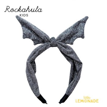 【Rockahula Kids】 Shimmer Bat Tie Headband-BLACK  (HAL430)  シマー バット タイ ヘッドバンド カチューシャ ハロウィン 23AW