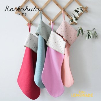 【Rockahula Kids】 Starry Christmas Stocking  |  PINK / RED / BLUE / CORAL クリスマス ソックス 全4色 靴下 23AW