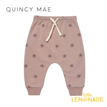 【Quincy Mae】 FLEECE SWEATPANT 【18-24か月】 SNOW STARS フリース パンツ YKZ AW23 QM026EDER ラストワン SALE