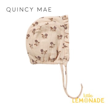 Quincy Mae WOVEN RUFFLE BONNET  6-12/12-24 FIG FLORA ܥͥå ٥ӡ ˹  QM269CARA 23AW YKZ SALE