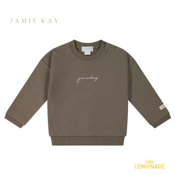 【Jamie kay】 Damien Organic Cotton Sweatshirt 【6-12か月/1歳/2歳/3歳/4歳】 Twig 長袖 トレーナー Fleur Collection