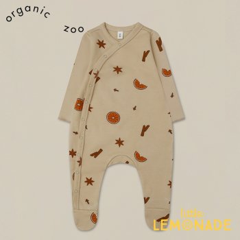 <img class='new_mark_img1' src='https://img.shop-pro.jp/img/new/icons1.gif' style='border:none;display:inline;margin:0px;padding:0px;width:auto;' />【organic zoo】 Winter Spice Suit 【3-6か月/6-12か月】 Christmas Specials 長袖 足付きカバーオール クリスマス WSPICESLOZ