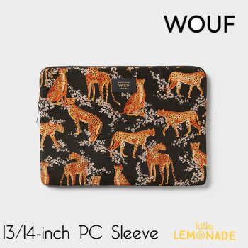 【WOUF】Cleo  13インチ&14インチ PCケース Salome Laptop Sleeve ヒョウ 13inch 14inch PC Sleeve (S230027) 