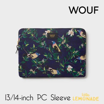 【WOUF】 Malu 13インチ&14インチ PCケース Malu Laptop Sleeve 鳥 ボタニカル 花 13inch 14inch PC Sleeve (S230029) 