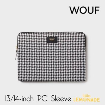 【WOUF】 Celine13インチ&14インチ PCケース Celine Laptop Sleeve 千鳥格子 モノトーン 13inch 14inch PC Sleeve (S230030) 