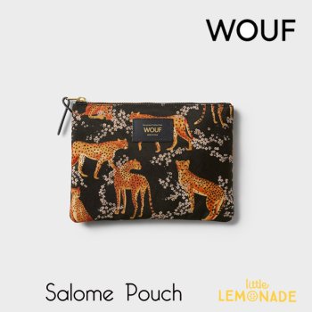 <img class='new_mark_img1' src='https://img.shop-pro.jp/img/new/icons1.gif' style='border:none;display:inline;margin:0px;padding:0px;width:auto;' />【WOUF】 Salome Pouch ポーチ ヒョウ 豹 レオパード 21 x 15 x 1.5cm マチ無し 小物入れ (ML230027) 