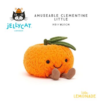 【Jellycat ジェリーキャット】 Amuseable Clementine Little　 H9 X W12 CM みかん ぬいぐるみ  オレンジ (A6CLEM) 【正規品】