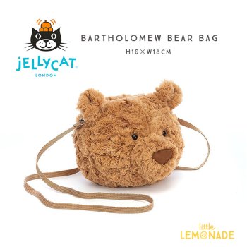 【Jellycat ジェリーキャット】 Bartholomew Bear Bag ベア フェイス バッグ ポシェット   (BAR4BBR) 【正規品】