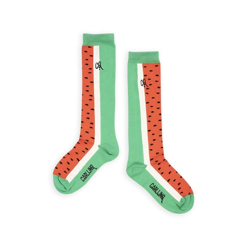 CarlijnQ】 Watermelon - knee socks【1-2歳・2-4歳・4-6歳