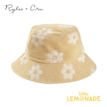<img class='new_mark_img1' src='https://img.shop-pro.jp/img/new/icons1.gif' style='border:none;display:inline;margin:0px;padding:0px;width:auto;' />【Rylee＋Cru】TERRY BUCKET HAT 【S/M(51cm) - M/L(53cm)】 DAISY バケットハット 花柄イエロー SS24 RCA053MELE YKZ