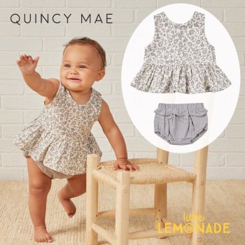 <img class='new_mark_img1' src='https://img.shop-pro.jp/img/new/icons1.gif' style='border:none;display:inline;margin:0px;padding:0px;width:auto;' />Quincy MaeSLEEVELESS PEPLUM SET  6-12/12-18/18-24/2-3С FRENCH GARDEN SS24 QM081JARD YKZ