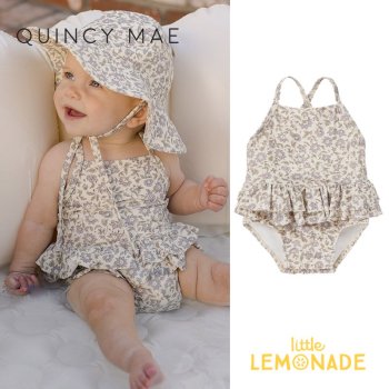 <img class='new_mark_img1' src='https://img.shop-pro.jp/img/new/icons1.gif' style='border:none;display:inline;margin:0px;padding:0px;width:auto;' />Quincy MaeRUFFLED ONE-PIECE SWIMSUIT 12-18/18-24/2-3/4-5С FRENCH GARDEN SS24 QM131JARD YKZ